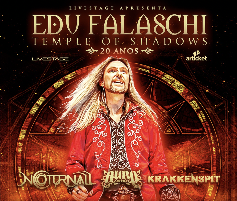 O Retorno do Templo: Edu Falaschi traz “Temple of Shadows” a Porto Alegre com Noite de Metal de Alto Escalão