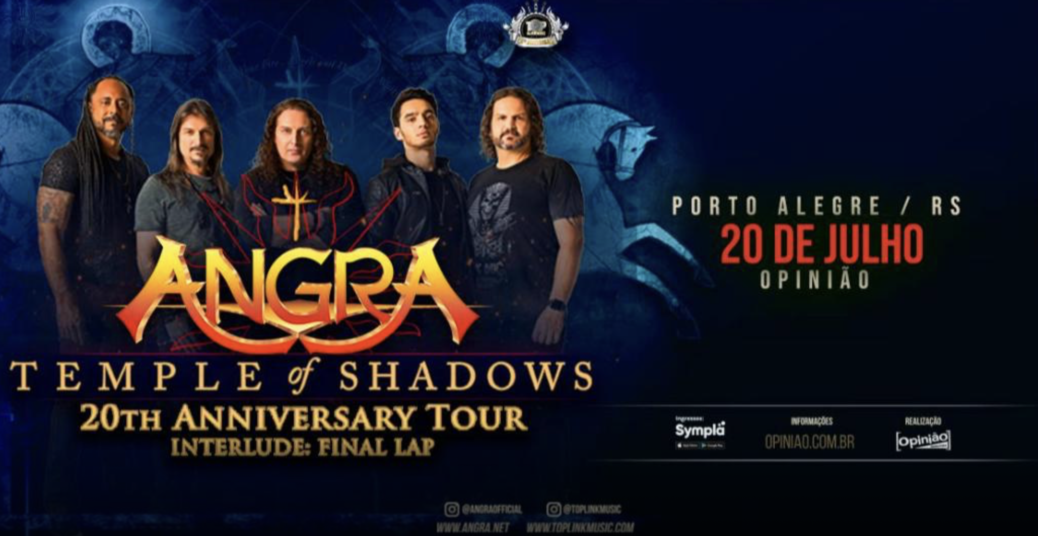 ANGRA CELEBRA 20 ANOS DE “TEMPLE OF SHADOWS” EM PORTO ALEGRE COM SHOW HISTÓRICO NO OPINIÃO