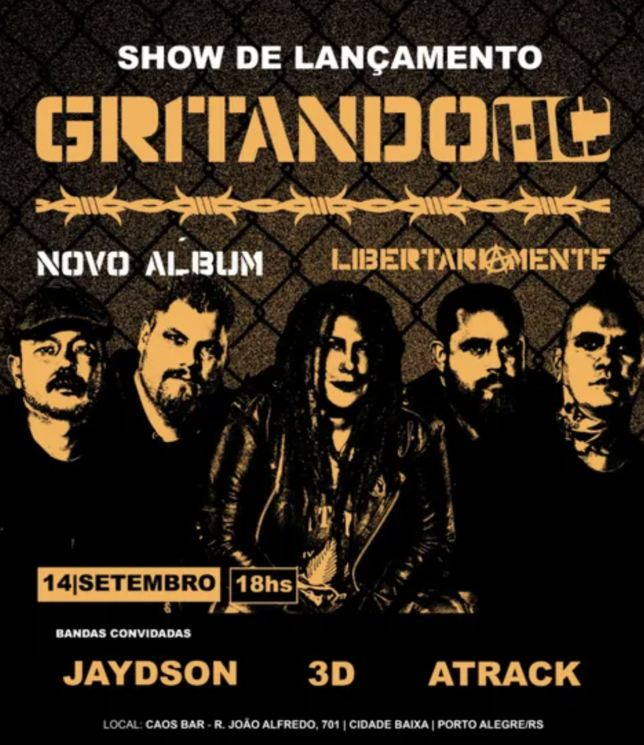 GRITANDO H.C. – LIBERTARIAMENTE TOUR 2025 EM PORTO ALEGRE