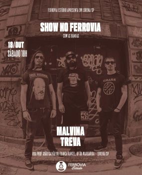 Malvina (RJ) e Treva (SP) ao vivo no Ferrovia Estudio.