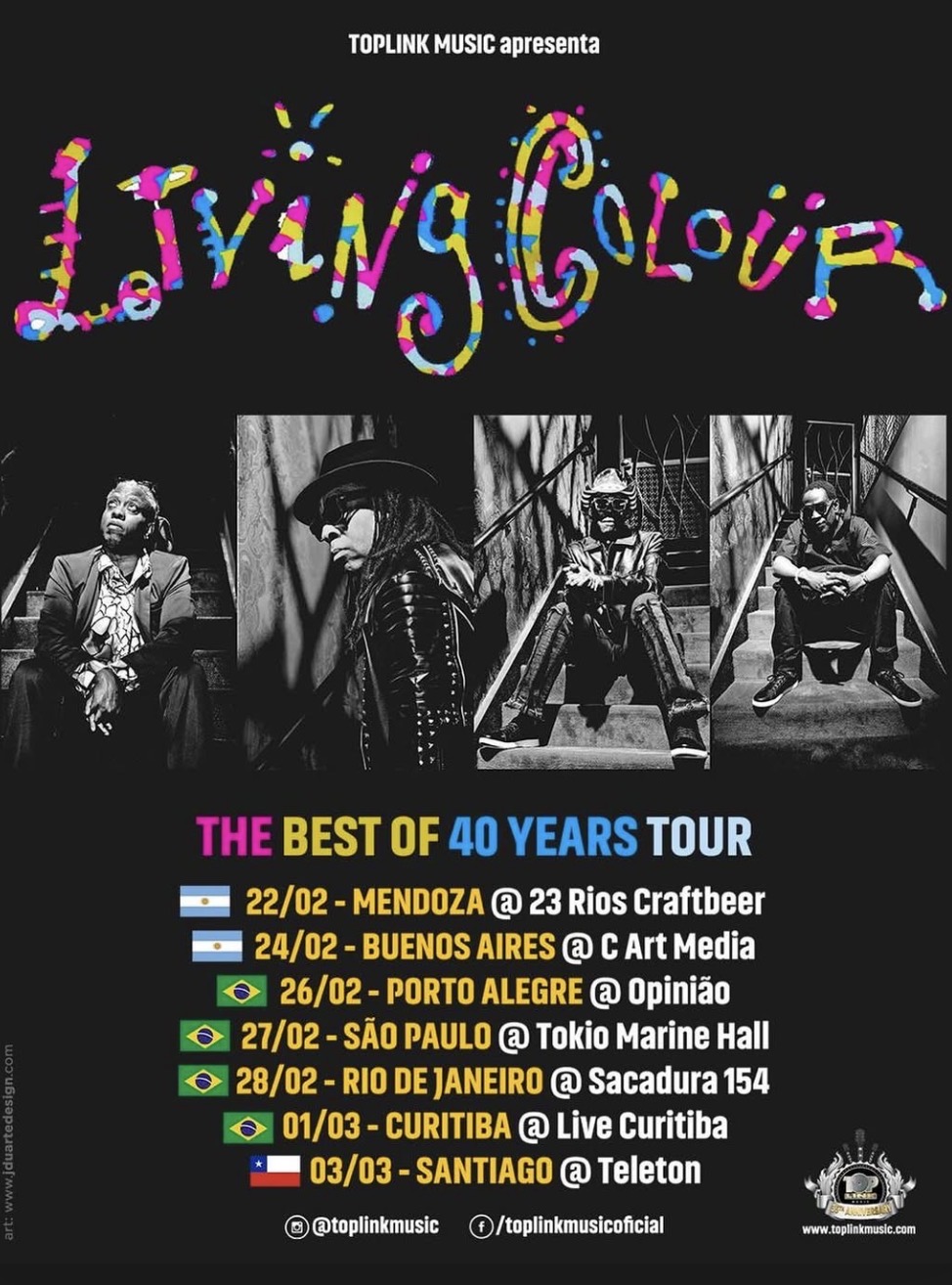 Living Colour traz turnê especial de 40 anos a São Paulo em 2026