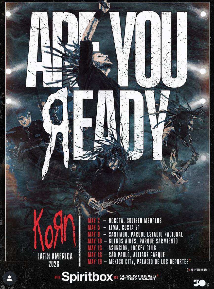 Korn, Spiritbox e Seven Hours After Violet — o passado e o futuro do metal colidem em SP