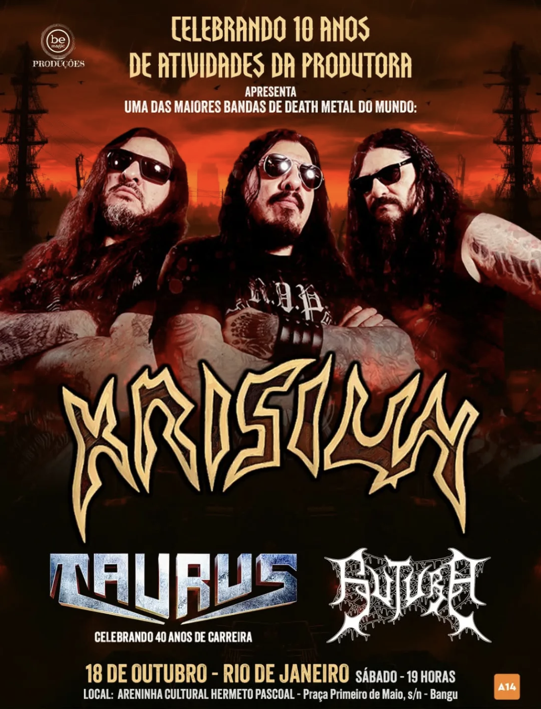 KRISIUN no Rio de Janeiro: uma noite histórica para o metal nacional