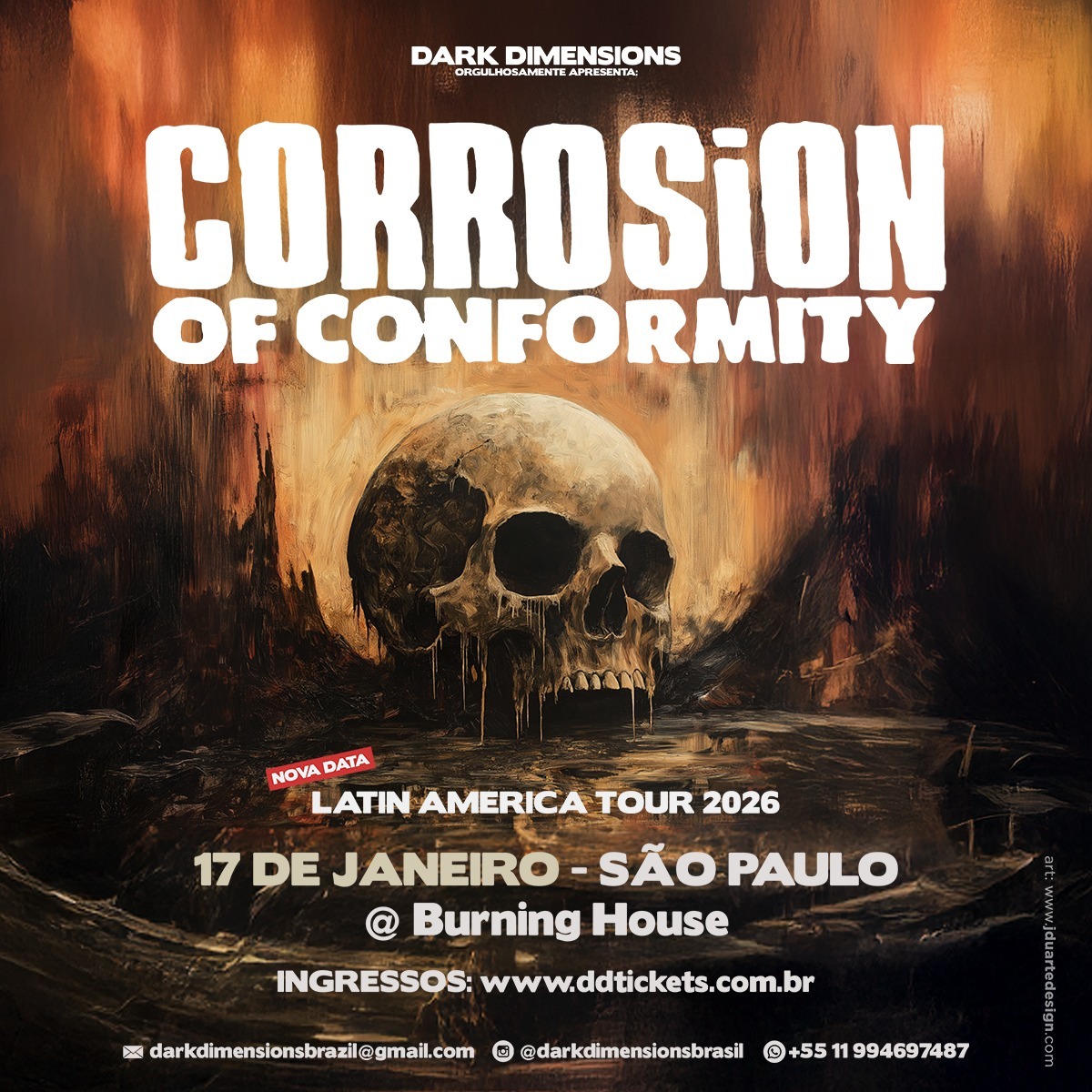 Corrosion of Conformity traz seu peso e groove à Burning House em janeiro de 2026