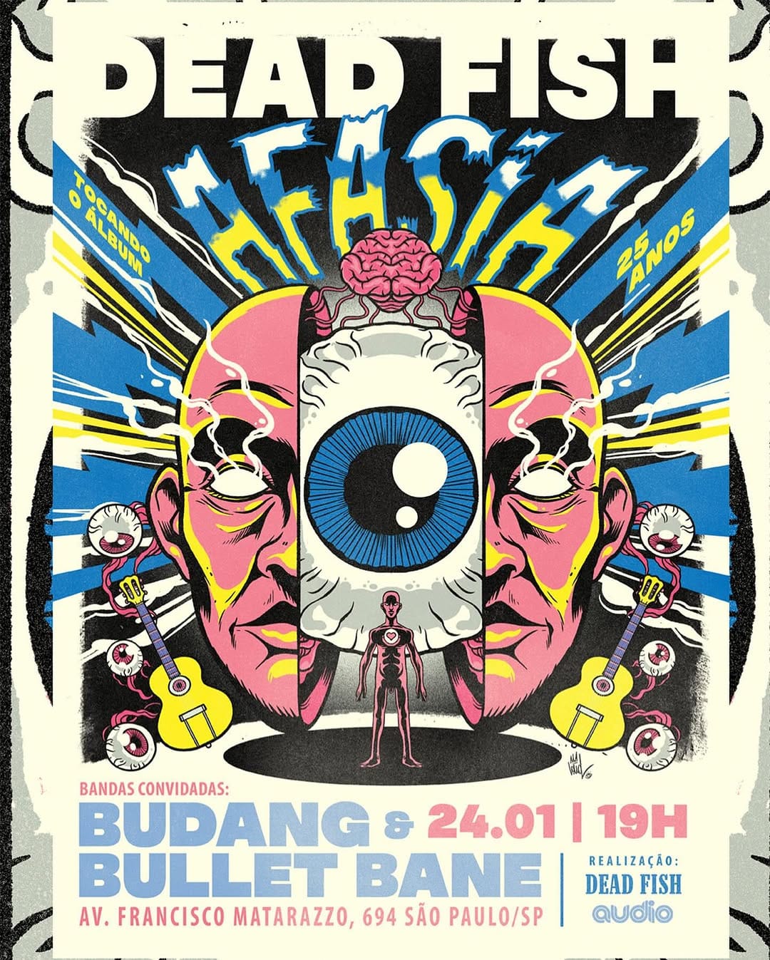 Dead Fish celebrará os 25 anos do álbum Afasia com show especial em São Paulo em 2026
