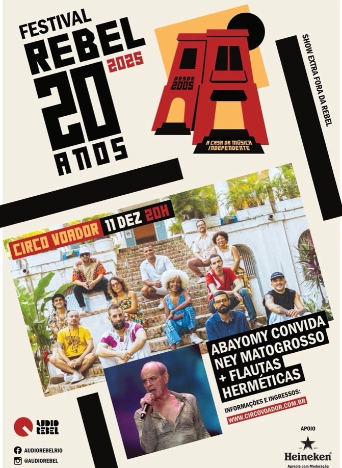 Circo Voador recebe celebração dos 20 anos da Audio Rebel com noite de encontros memoráveis.