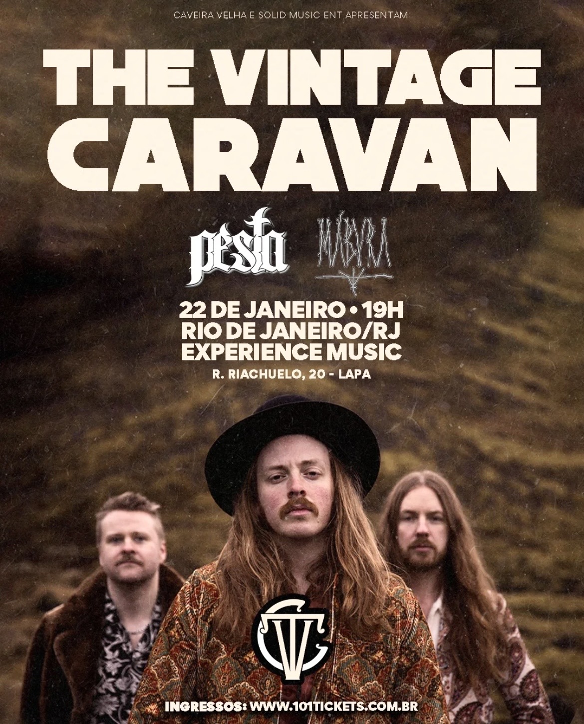 The Vintage Caravan retorna ao Brasil após quase 10 anos para show especial no Rio de Janeiro