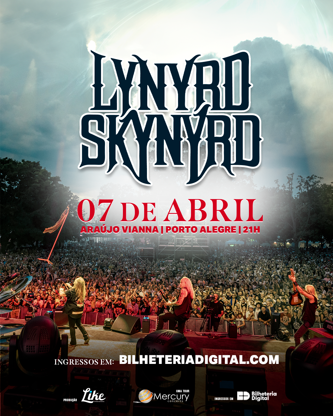 Lynyrd Skynyrd leva a alma do southern rock a Porto Alegre em show histórico em 2026