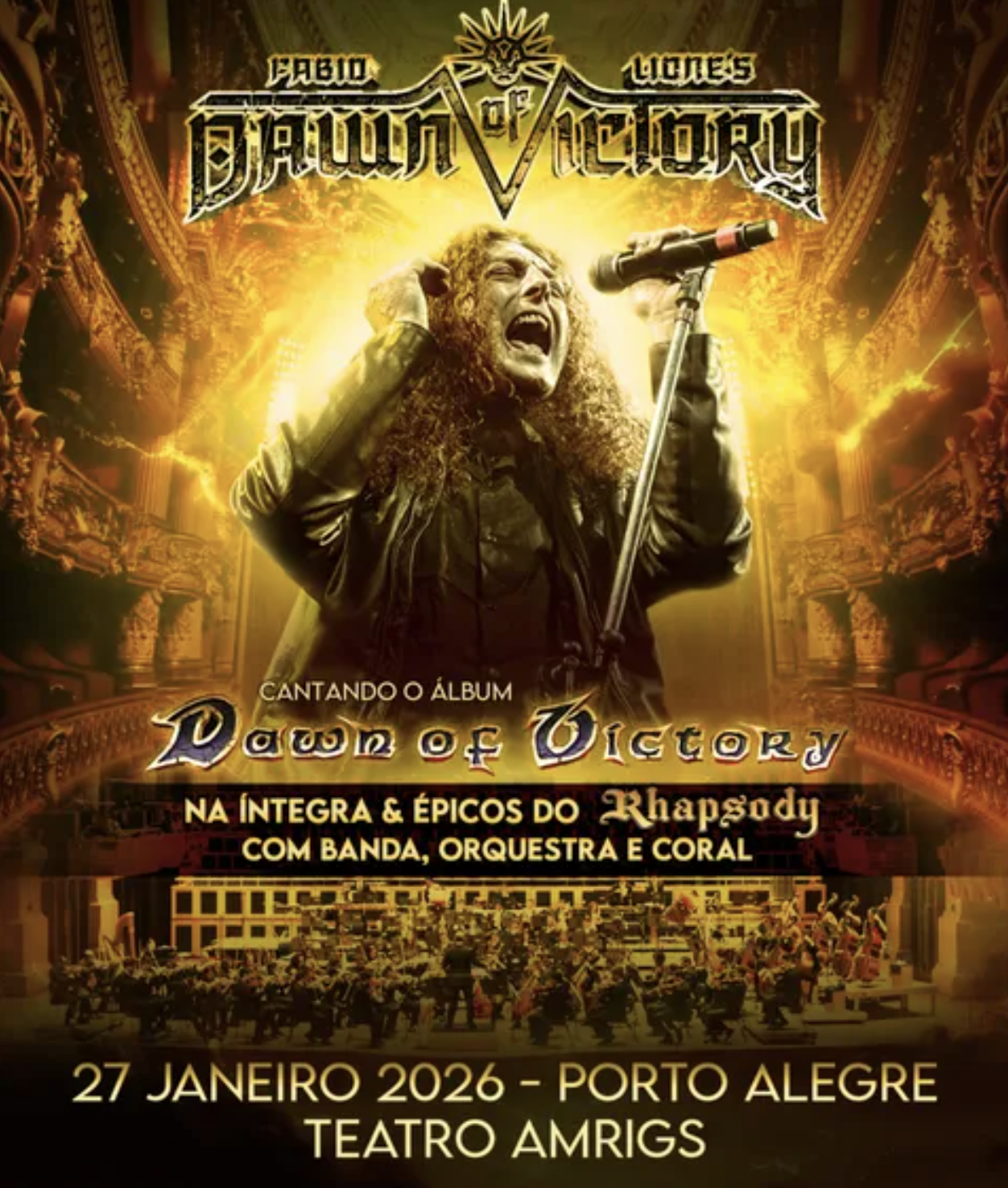 Fabio Lione retorna a Porto Alegre para uma noite épica e histórica