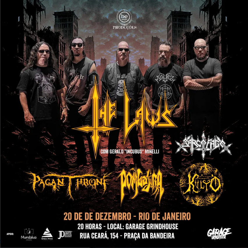 THE LAWS INFERNAIS NO RIO DE JANEIRO: UMA NOITE HISTÓRICA PARA O METAL EXTREMO NA GARAGE GRINDHOUSE