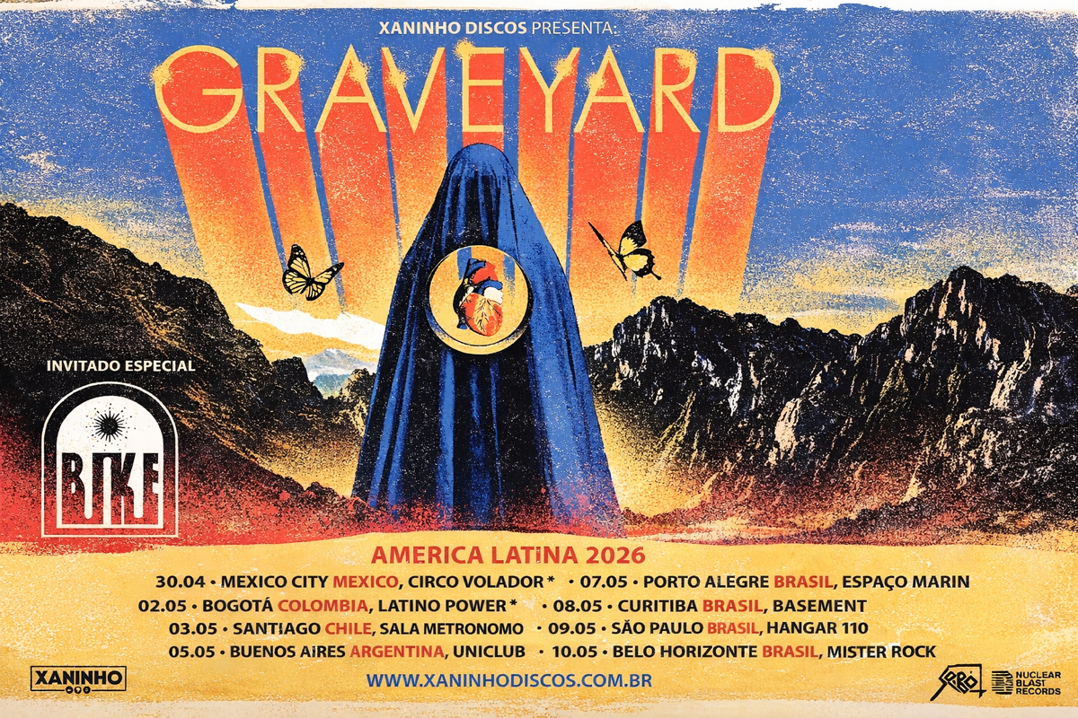 OS SUECOS DO GRAVEYARD VOLTAM AO BRASIL PARA QUATRO APRESENTAÇÕES EM MAIO