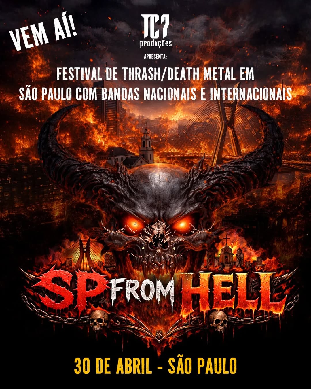SP from HELL – FESTIVAL DE BANDAS NACIONAIS E INTERNACIONAIS DE THRASH/DEATH METAL VAI INVADIR SÃO PAULO EM ABRIL