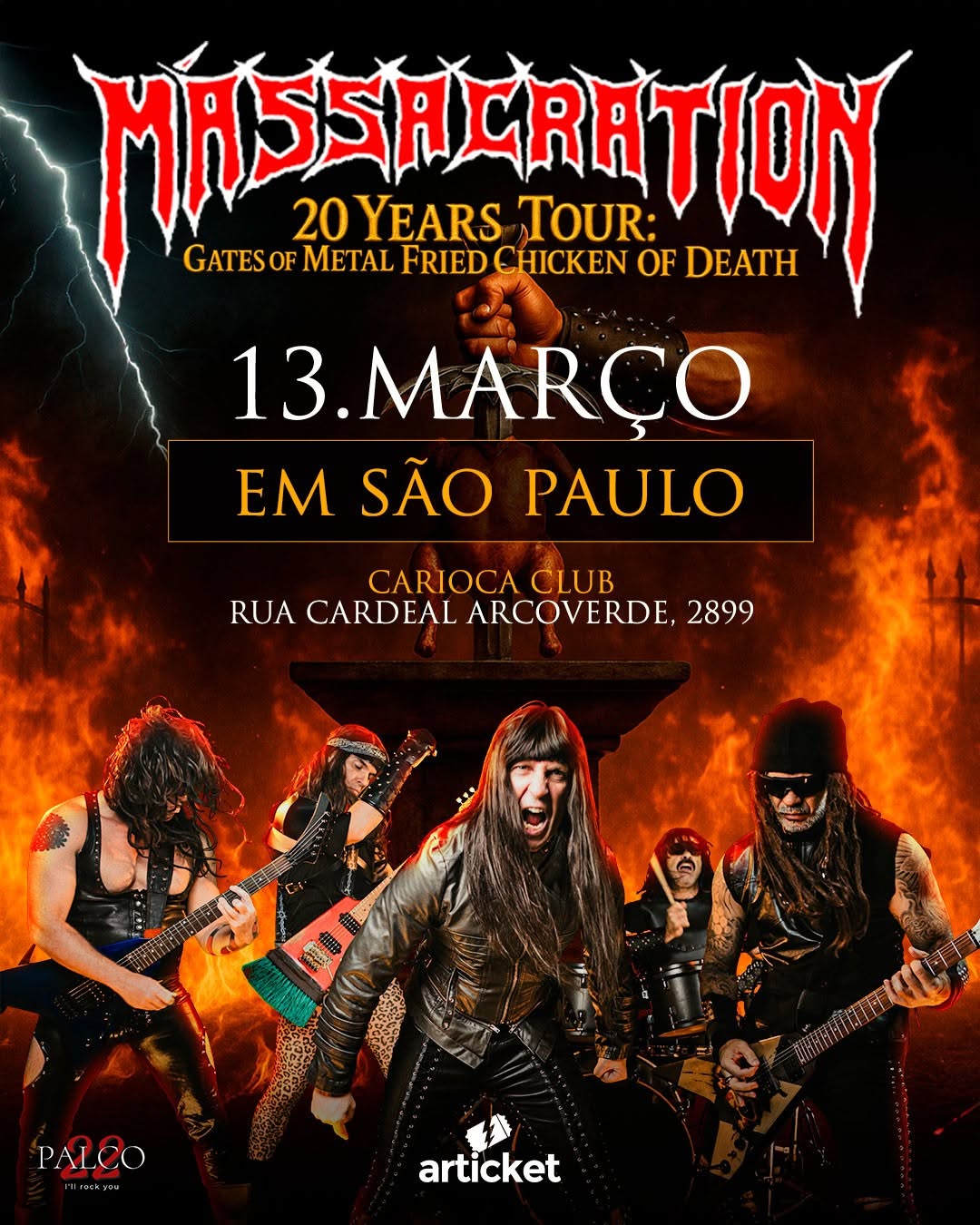 MASSACRATION CELEBRA 20 ANOS DO ÁLBUM DE ESTREIA COM SHOW ESPECIAL EM SÃO PAULO