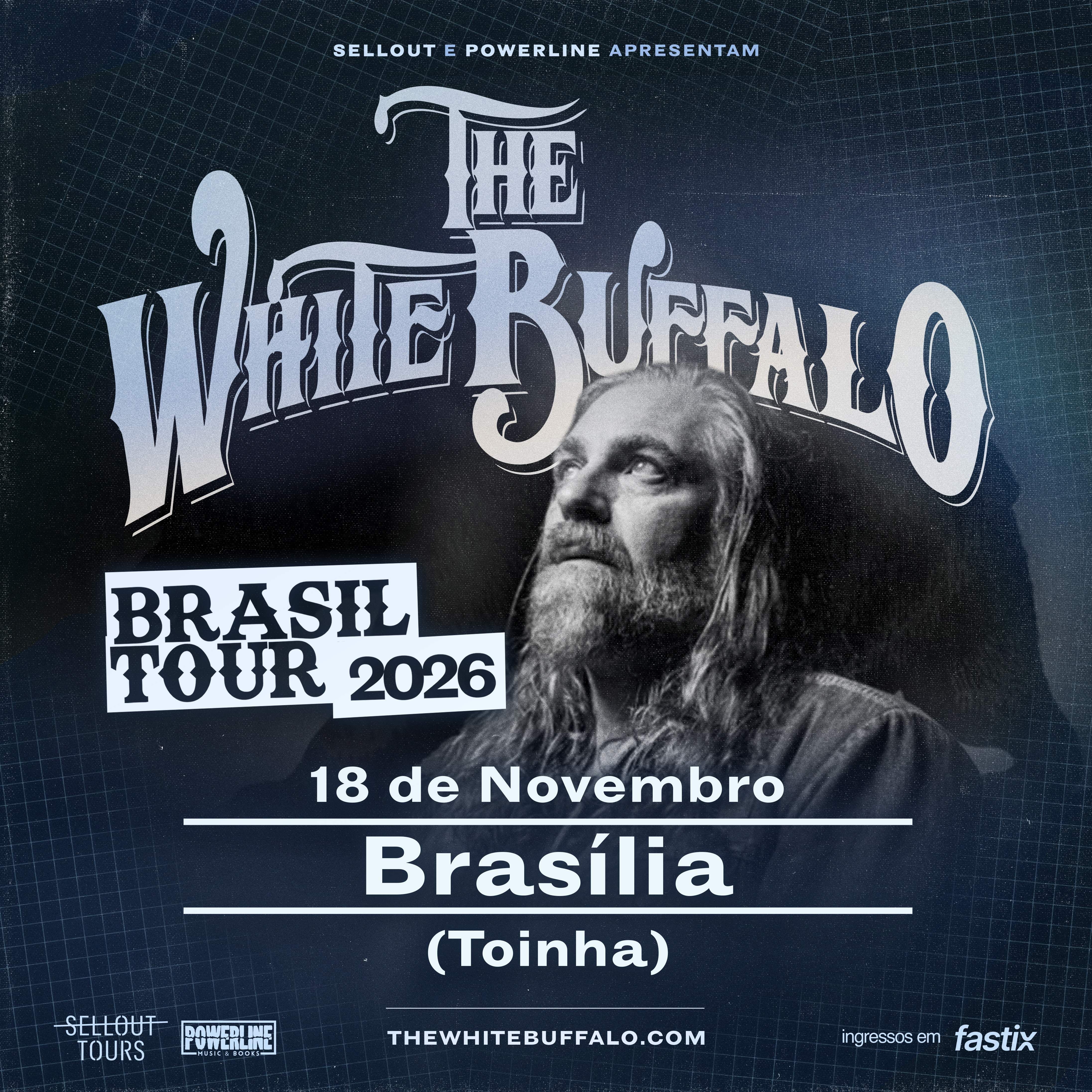 The White Buffalo retorna ao Brasil em novembro de 2026 e reafirma conexão especial com Brasília