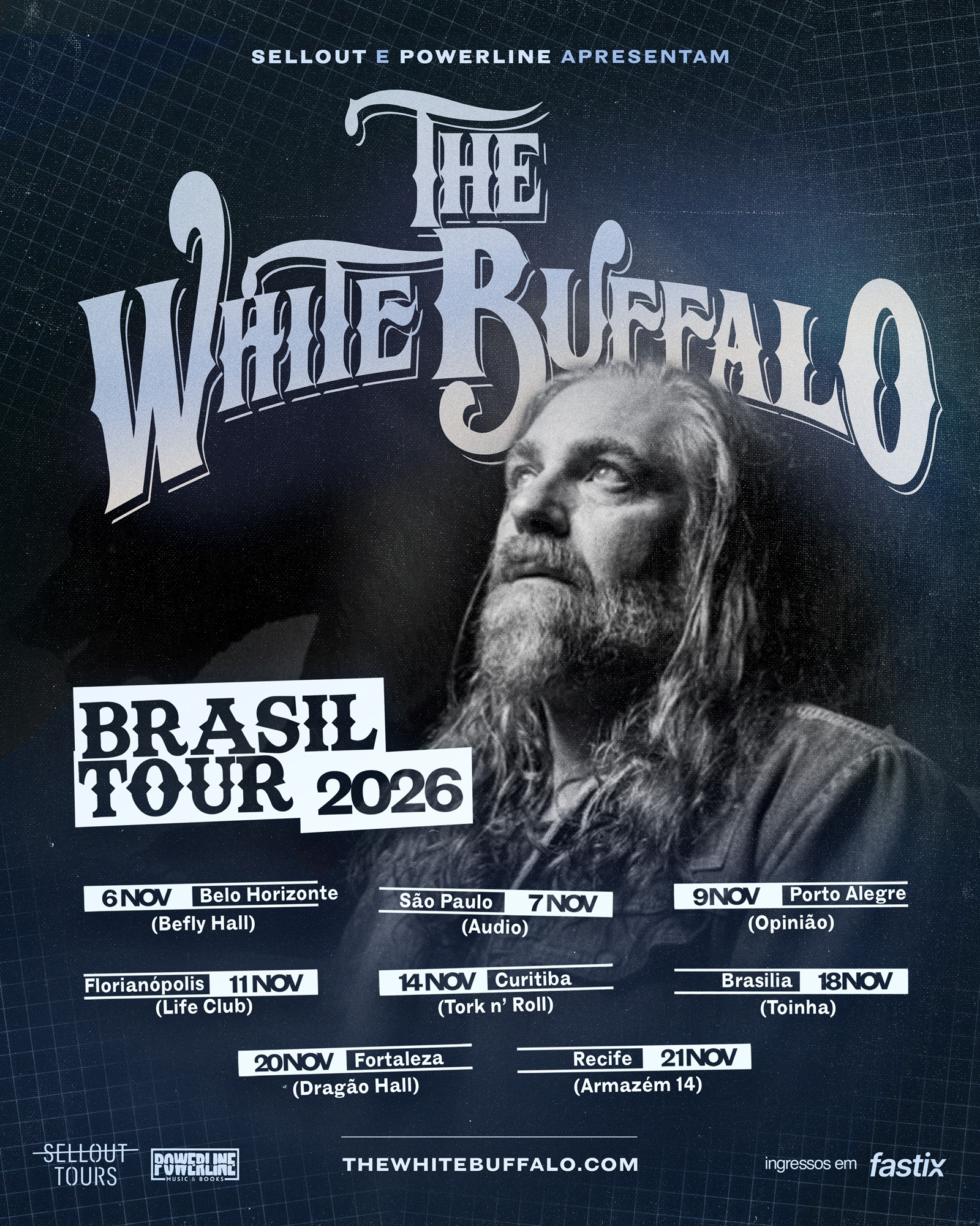 THE WHITE BUFFALO RETORNA AO BRASIL COM TURNÊ EXTENSA E ATRAVESSA O PAÍS EM NOVEMBRO DE 2026