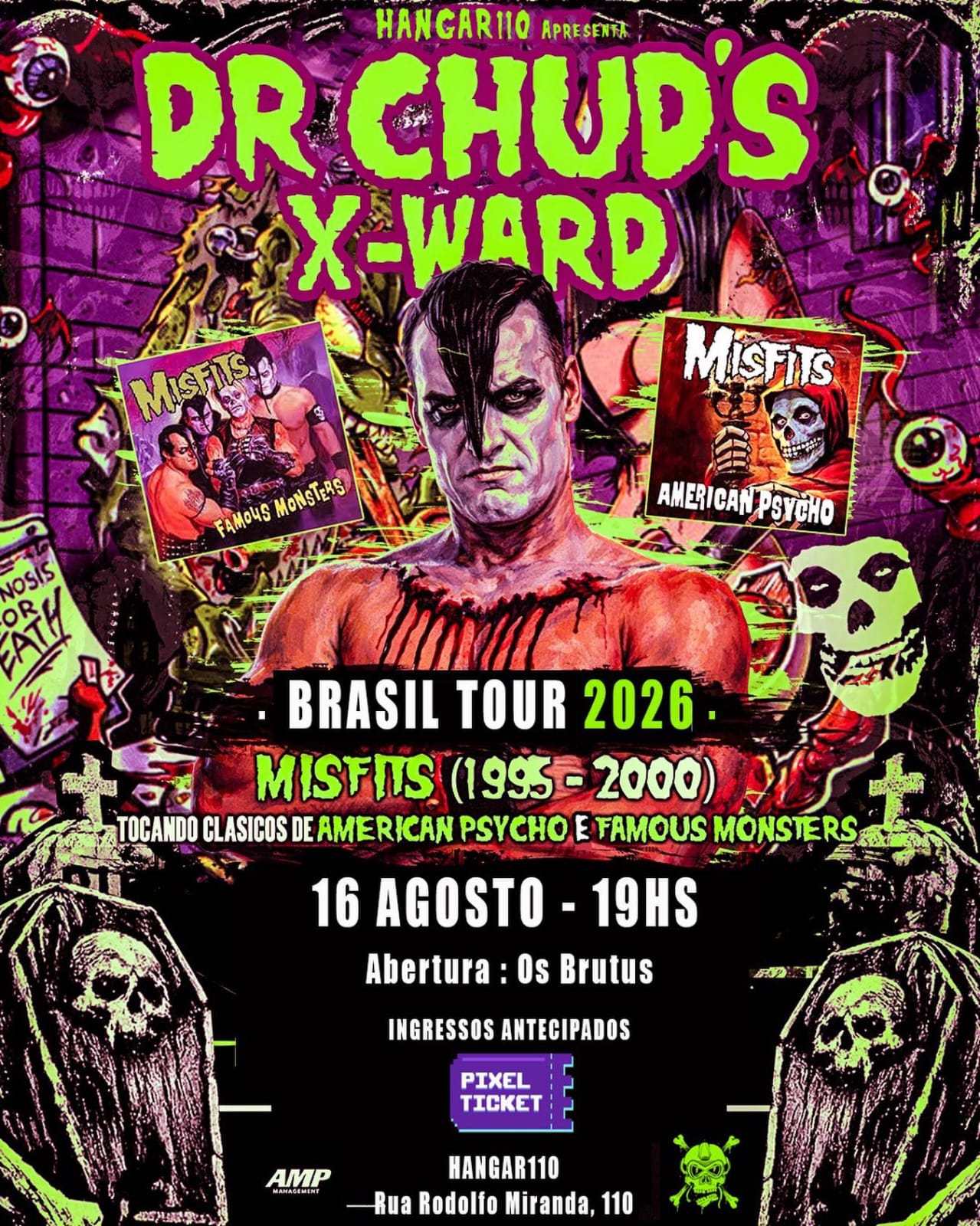 DR. CHUD, LENDÁRIO BATERISTA DOS MISFITS, FARÁ SHOW ÚNICO EM SÃO PAULO