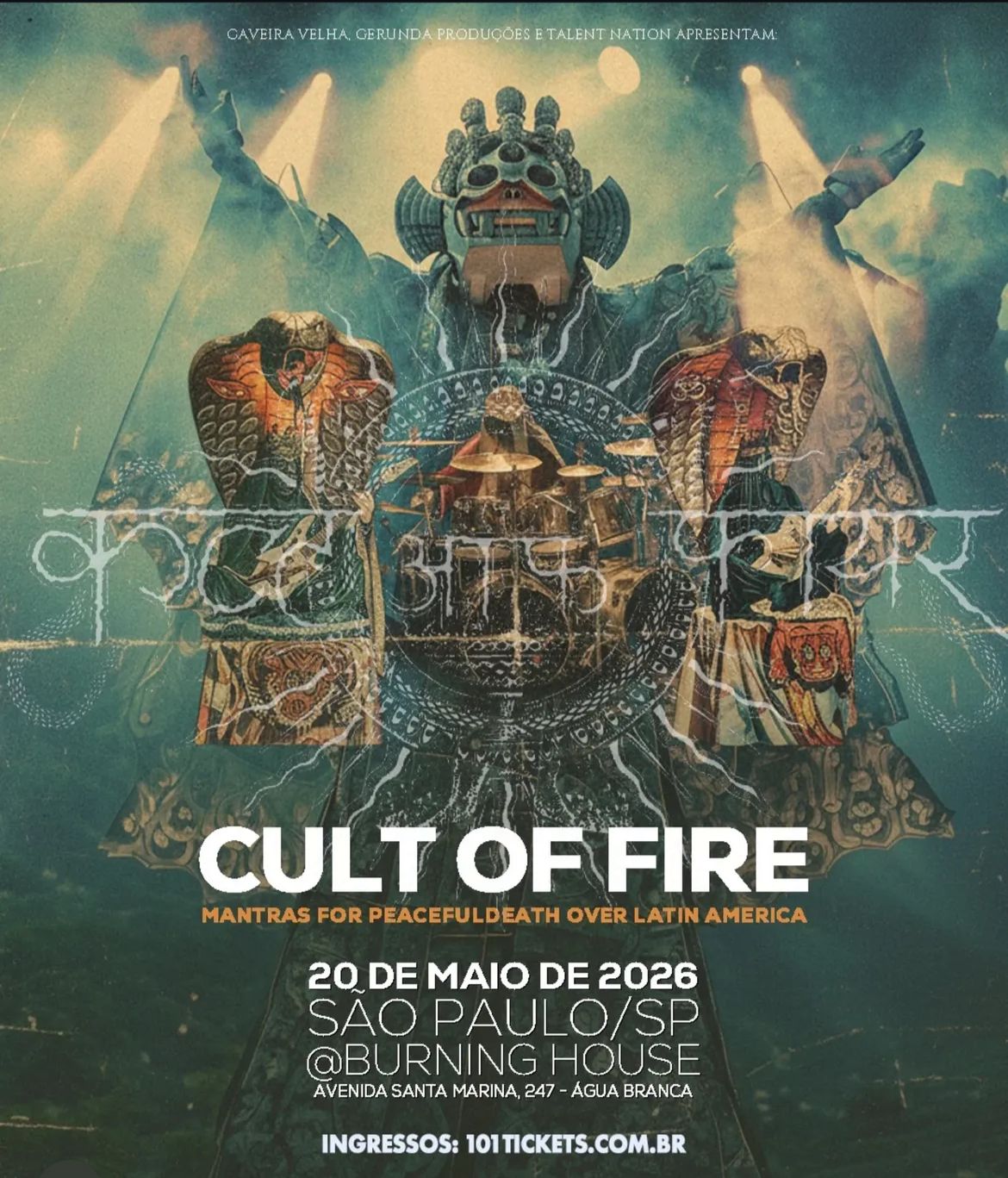 CULT OF FIRE TRAZ SEU RITUAL SONORO AO BRASIL EM APRESENTAÇÃO EXCLUSIVA EM SÃO PAULO
