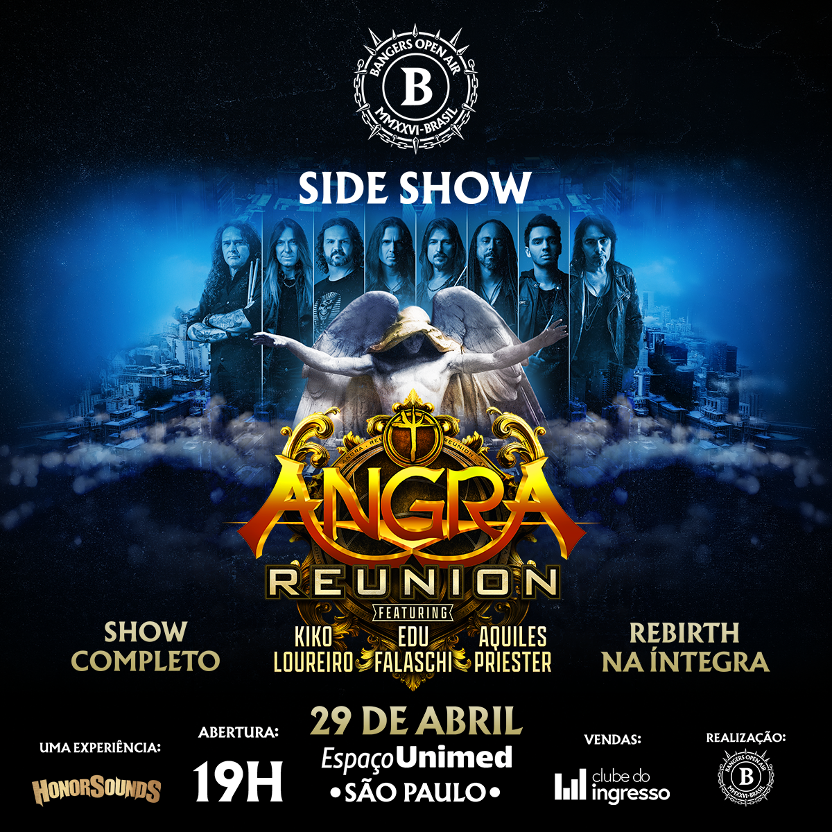 ANGRA REUNION ANUNCIA APRESENTAÇÃO ESPECIAL EM SÃO PAULO NO PÓS-BANGERS OPEN AIR