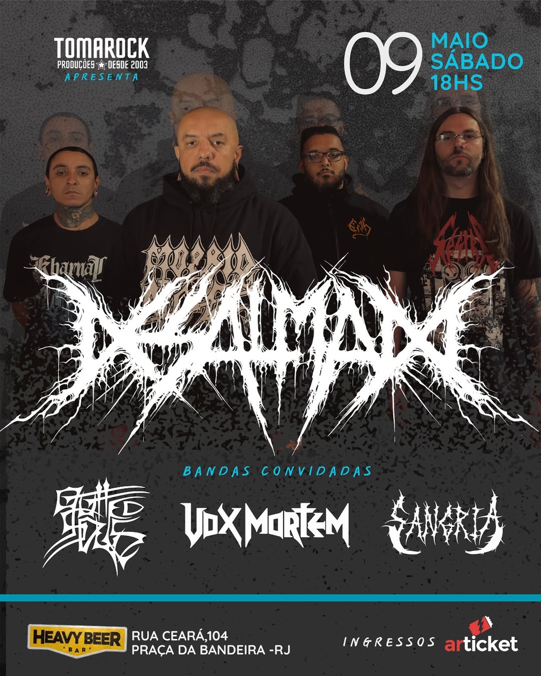 DESALMADO + GUTTED SOULS + VOX MORTEM + SANGRIA NA HEAVY BEER RJ