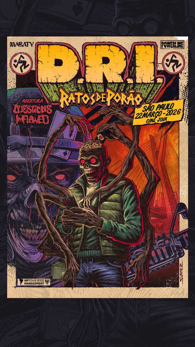 ÚLTIMA CHAMADA: O D.R.I. DESEMBARCA EM SÃO PAULO NESTE FIM DE SEMANA PARA SHOW COM RATOS DE PORÃO, QUESTIONS E IMFLAWED