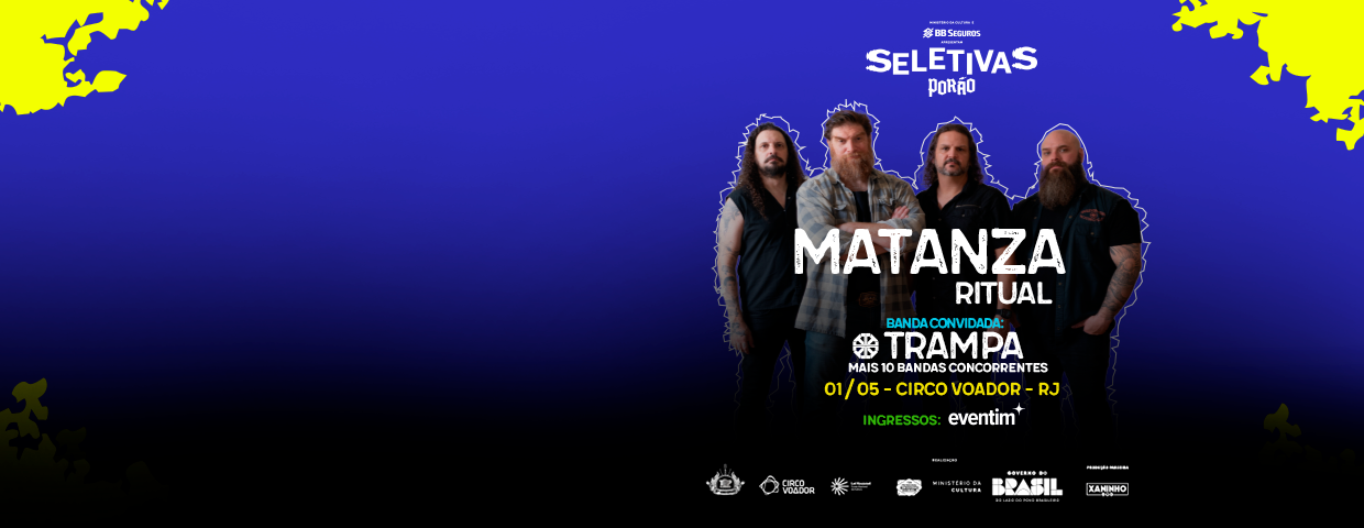 Seletivas Porão do Rock 2026 no Rio reúnem Matanza Ritual, Trampa e novas apostas da cena nacional