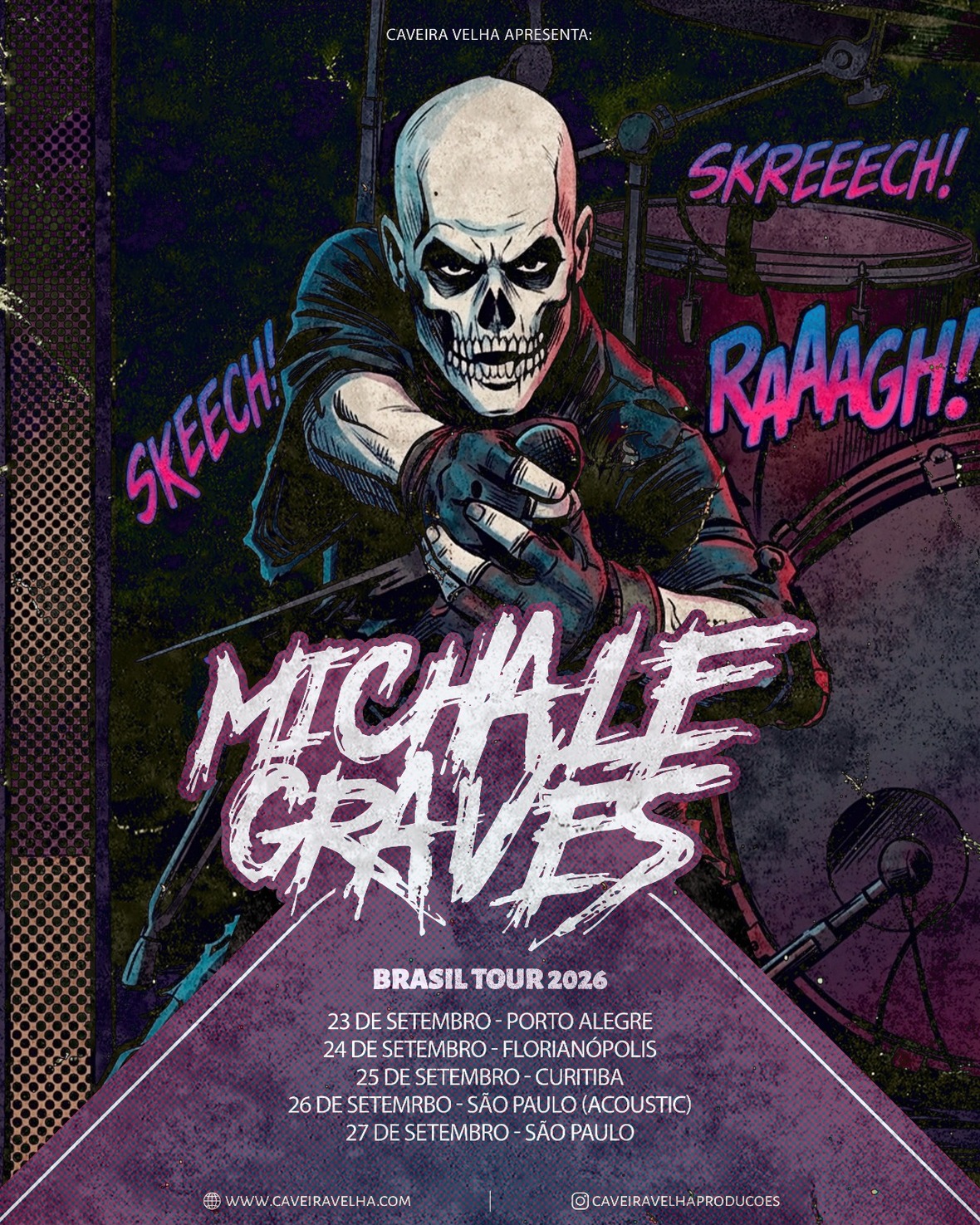 MICHALE GRAVES RETORNA AO BRASIL EM TURNÊ QUE REVISITA UMA DAS FASES MAIS EMBLEMÁTICAS DO HORROR PUNK