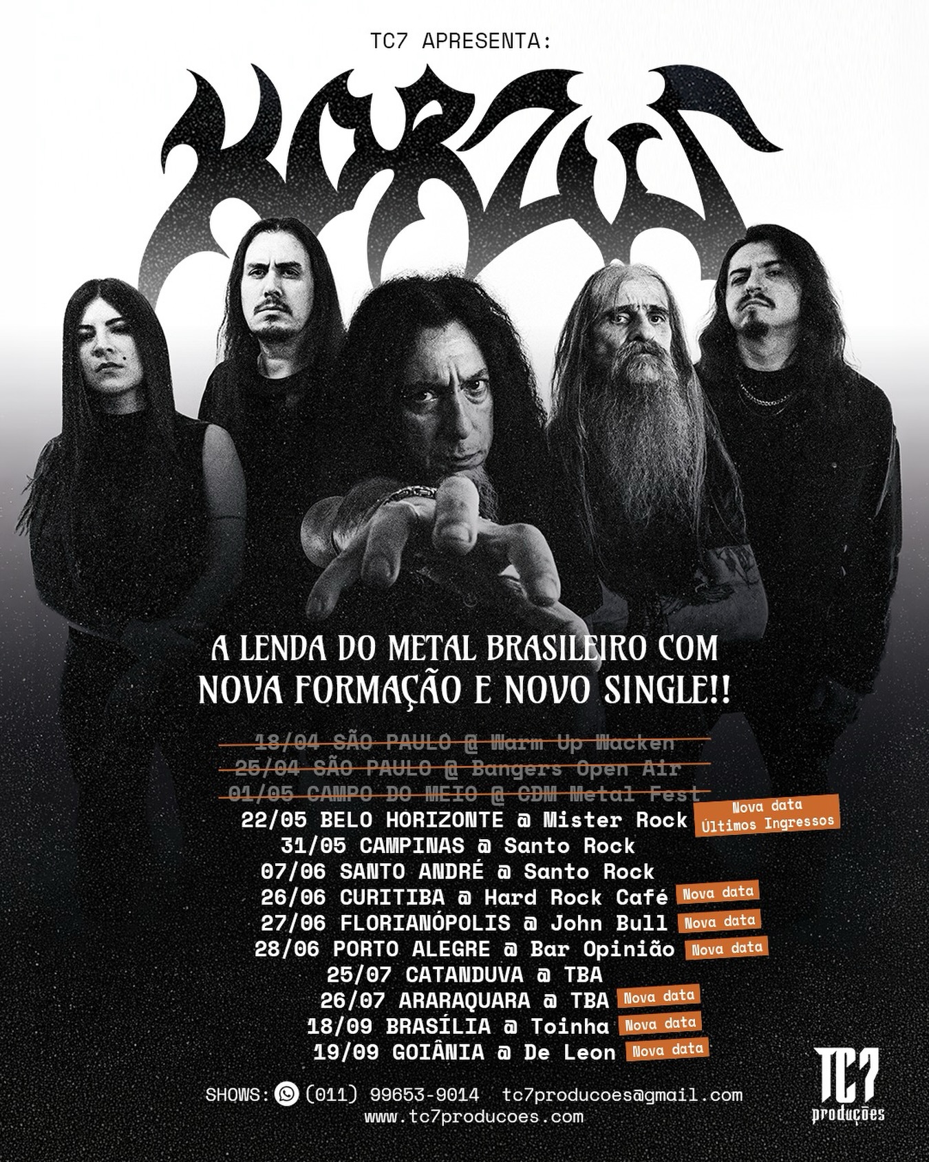 KORZUS ANUNCIA “FLESH MACHINE TOUR” E LEVA NOVA FASE DO THRASH BRASILEIRO PARA DIFERENTES REGIÕES DO PAÍS