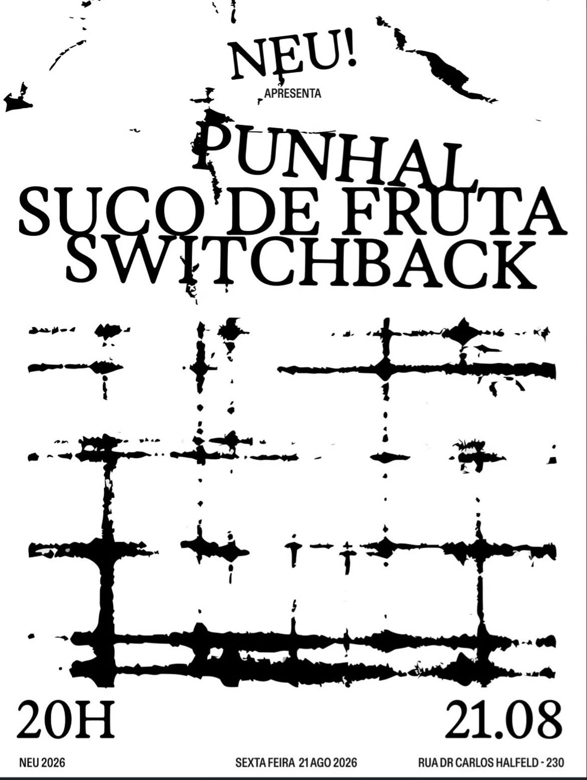 NITERÓI RECEBE NOITE DE HARDCORE, PUNK E MATH ROCK COM SWITCHBACK HC, PUNHAL E SUCO DE FRUTA