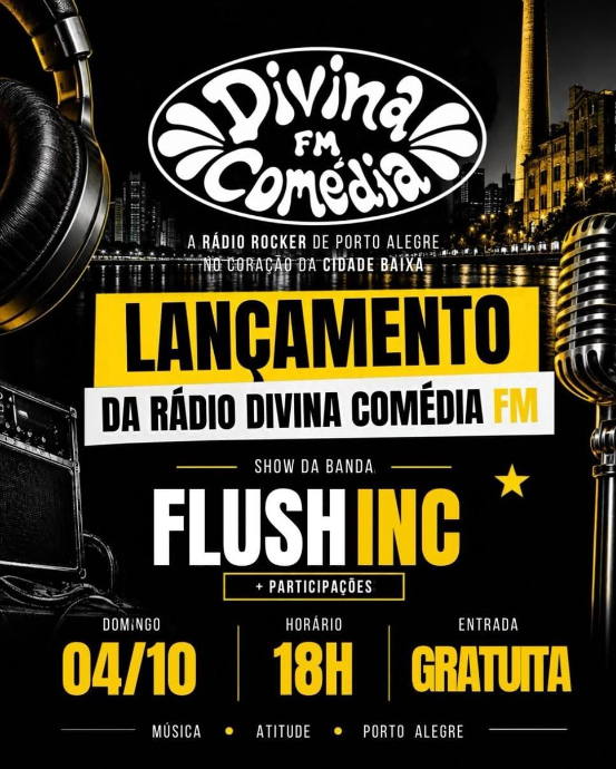 DIVINA COMÉDIA LANÇA RÁDIO FM E AMPLIA SUA CONEXÃO COM A CENA ROQUEIRA