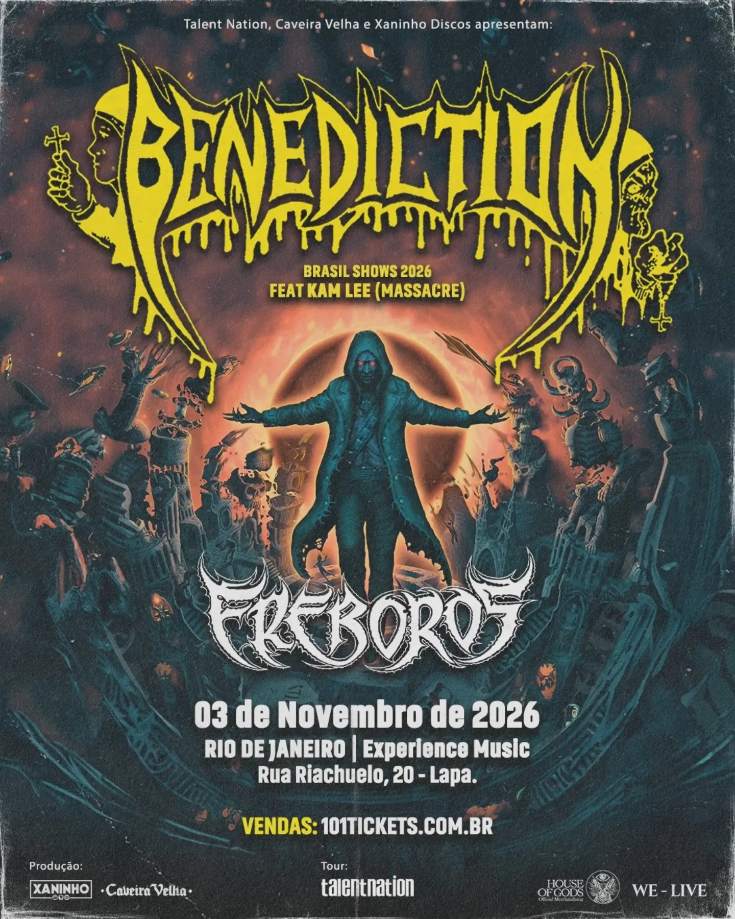 BENEDICTION – RAVAGE OF EMPIRES – LATIN AMERICAN TOUR RIO DE JANEIRO