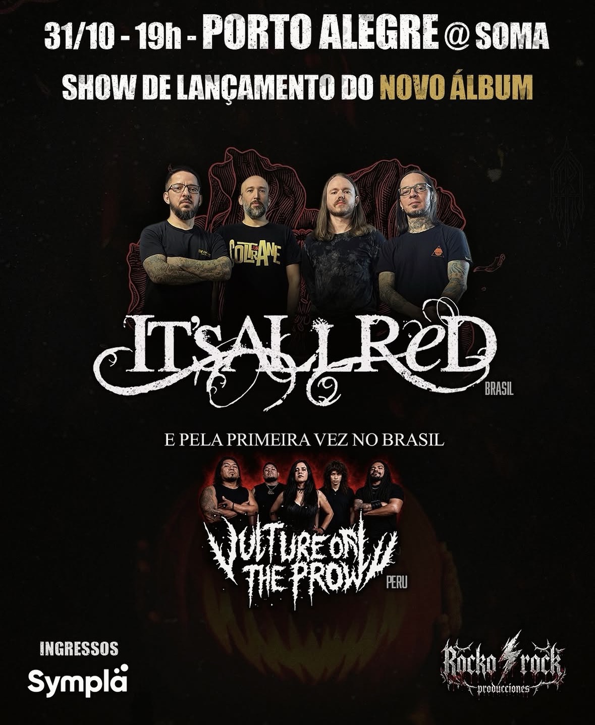 IT’S ALL RED CELEBRA NOVO ÁLBUM COM SHOW ESPECIAL EM PORTO ALEGRE